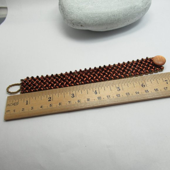 Handwoven bead bracelet - Picture 7 of 10